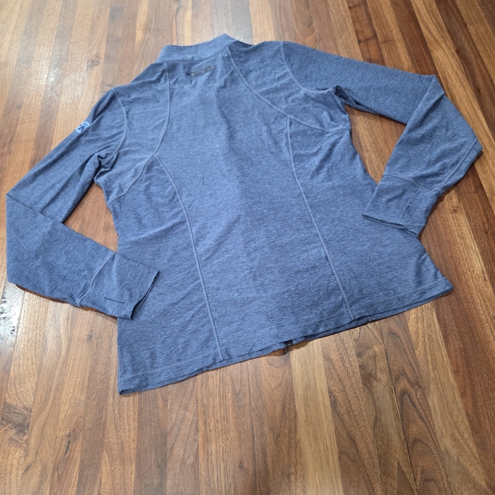 Straight Down Zip Front Blue Performance Jacket S… - image 2